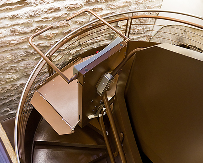 Stannah Sharp plataforma para escadas curvas