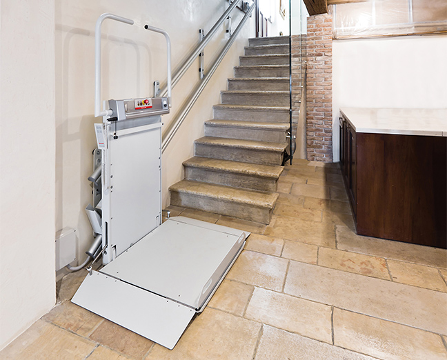 Plataforma Stannah Sharp aberta