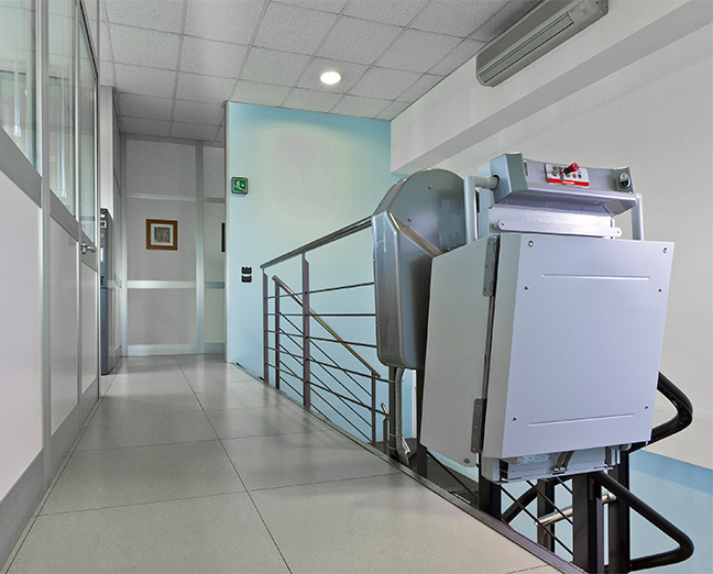 Stannah Sharp plataforma para escadas curvas