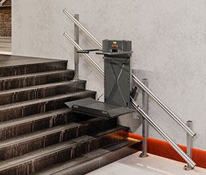 Plataforma Sharp para escadas retas