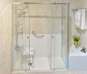 Aqualuxe - Cabine de duche para casas de banho adaptadas
